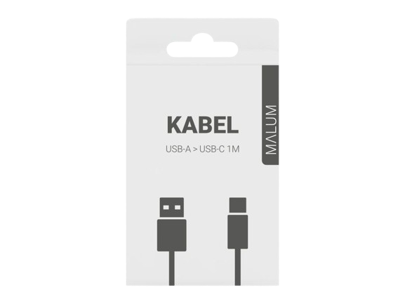 Gear Kabel USB-A > USB-C Bílá (Premium) zadní a přední strana